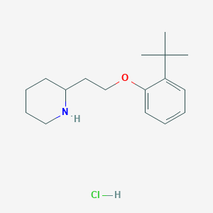 2-{2-[2-(tert-Butyl)phenoxy]ethyl}piperidine hydrochloride