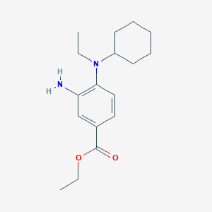 molecular formula C17H26N2O2 B1397315 Ethyl 3-amino-4-[cyclohexyl(ethyl)amino]benzoate CAS No. 1219964-40-5