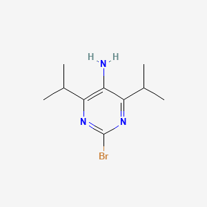 molecular formula C10H16BrN3 B13973154 2-Bromo-4,6-diisopropylpyrimidin-5-amine 