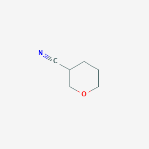 molecular formula C6H9NO B1397318 tetrahydro-2H-pyran-3-carbonitrile CAS No. 89464-26-6