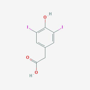 molecular formula C8H6I2O3 B139732 4-羟基-3,5-二碘苯乙酸 CAS No. 1948-39-6