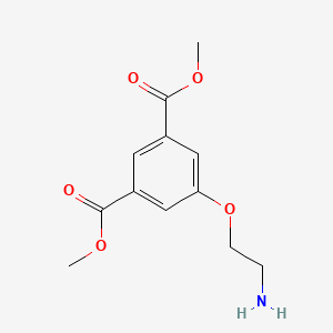 molecular formula C12H15NO5 B13973291 Dimethyl 5-(2-aminoethoxy)isophthalate 