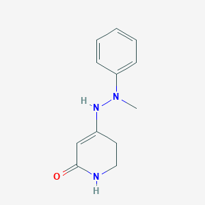 4-(2-Methyl-2-phenylhydrazinyl)-5,6-dihydropyridin-2(1H)-one