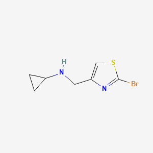 molecular formula C7H9BrN2S B13973312 N-((2-bromothiazol-4-yl)methyl)cyclopropanamine 