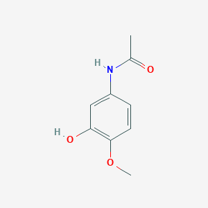 molecular formula C9H11NO3 B13973345 Acetamide, N-(3-hydroxy-4-methoxyphenyl)- CAS No. 3251-57-8