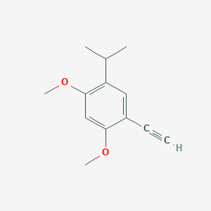 molecular formula C13H16O2 B13973398 1-Ethynyl-5-isopropyl-2,4-dimethoxybenzene 