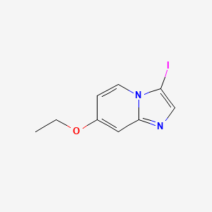 molecular formula C9H9IN2O B13973429 7-ethoxy-3-iodoimidazo[1,2-a]pyridine 