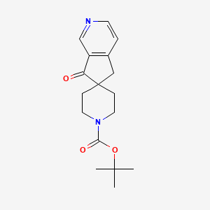molecular formula C17H22N2O3 B13973431 tert-Butyl 7-oxo-5,7-dihydrospiro[cyclopenta[c]pyridine-6,4'-piperidine]-1'-carboxylate 