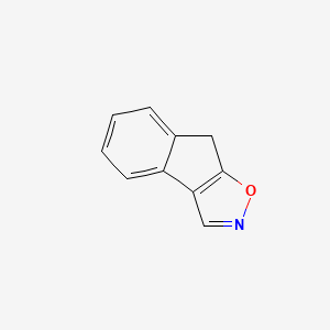 molecular formula C10H7NO B13973435 8H-Indeno[1,2-d]isoxazole CAS No. 319-10-8