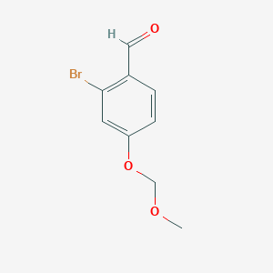 molecular formula C9H9BrO3 B13973482 2-Bromo-4-(methoxymethoxy)benzaldehyde 