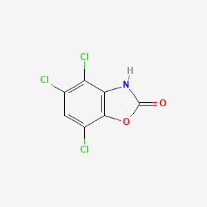 molecular formula C7H2Cl3NO2 B13973490 2-Benzoxazolinone, 4,5,7-trichloro- CAS No. 64037-31-6