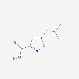 molecular formula C8H11NO3 B139735 5-Isobutylisoxazole-3-carboxylic acid CAS No. 150517-80-9