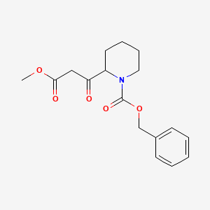 molecular formula C17H21NO5 B13973519 Benzyl 2-(3-methoxy-3-oxopropanoyl)piperidine-1-carboxylate 