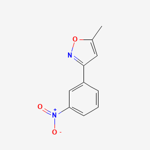 molecular formula C10H8N2O3 B13973530 5-Methyl-3-(3-nitrophenyl)isoxazole 