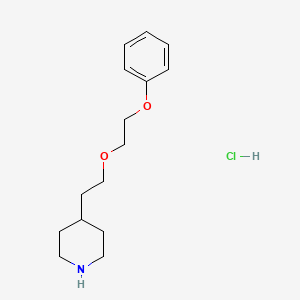 molecular formula C15H24ClNO2 B1397362 4-[2-(2-Phenoxyethoxy)ethyl]piperidine hydrochloride CAS No. 1220031-45-7