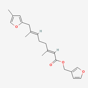 molecular formula C20H24O4 B13973664 Pleraplysillin 2 CAS No. 53492-34-5