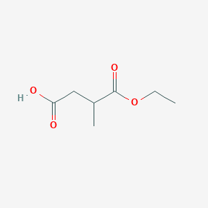 molecular formula C7H12O4 B13973666 4-ethoxy-3-methyl-4-oxobutanoic acid CAS No. 32980-27-1