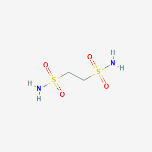 molecular formula C2H8N2O4S2 B13973669 1,2-Ethanedisulfonamide 