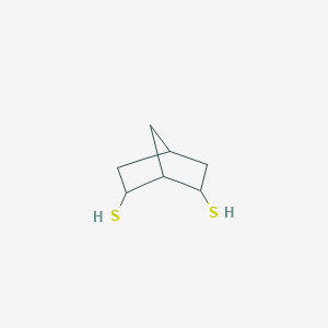 molecular formula C7H12S2 B13973795 Bicyclo[2.2.1]heptane-2,6-dithiol CAS No. 89892-76-2