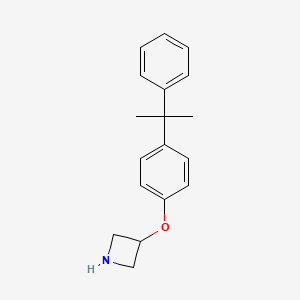 molecular formula C18H21NO B1397383 3-(4-(2-Phenylpropan-2-yl)phenoxy)azetidine CAS No. 1219961-34-8