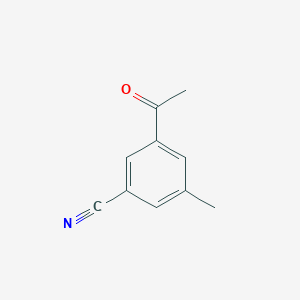 molecular formula C10H9NO B13973853 3-Acetyl-5-methylbenzonitrile 
