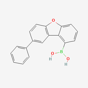 molecular formula C18H13BO3 B13973933 B-(8-Phenyl-1-dibenzofuranyl)boronic acid 