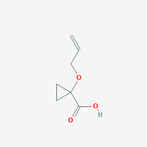 molecular formula C7H10O3 B13973942 1-(Allyloxy)cyclopropane-1-carboxylic acid 