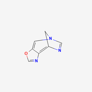 molecular formula C7H5N3O B13973991 4,7-Methano-7H-oxazolo[4,5-E][1,3]diazepine CAS No. 478919-86-7