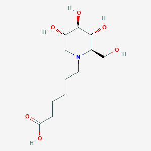 molecular formula C12H23NO6 B013974 N-5-羧基戊基-1-脱氧野尻霉素 CAS No. 79206-51-2