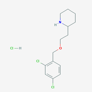 molecular formula C14H20Cl3NO B1397401 2-{2-[(2,4-Dichlorobenzyl)oxy]ethyl}piperidine hydrochloride CAS No. 1219971-98-8