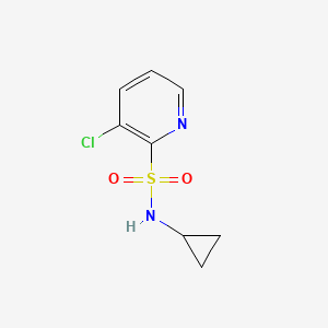 molecular formula C8H9ClN2O2S B13974010 3-chloro-N-cyclopropylpyridine-2-sulfonamide 