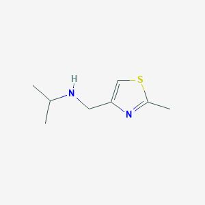 molecular formula C8H14N2S B13974019 N-((2-methylthiazol-4-yl)methyl)propan-2-amine 