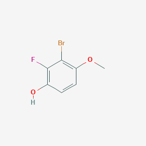 molecular formula C7H6BrFO2 B13974022 3-Bromo-2-fluoro-4-methoxyphenol 