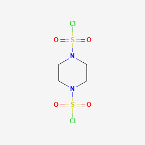 molecular formula C4H8Cl2N2O4S2 B13974056 Piperazine-1,4-disulfonyl dichloride CAS No. 36959-72-5