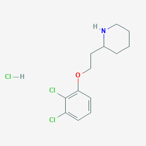 molecular formula C13H18Cl3NO B1397406 2-[2-(2,3-Dichlorophenoxy)ethyl]piperidine hydrochloride CAS No. 1220018-80-3