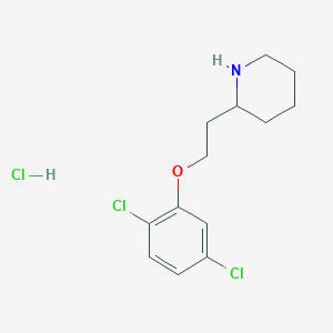 molecular formula C13H18Cl3NO B1397407 2-[2-(2,5-Dichlorophenoxy)ethyl]piperidine hydrochloride CAS No. 1219981-39-1