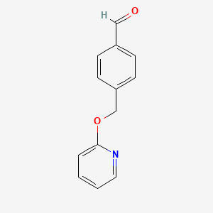 molecular formula C13H11NO2 B1397412 4-((Pyridin-2-yloxy)methyl)benzaldehyde CAS No. 936342-25-5