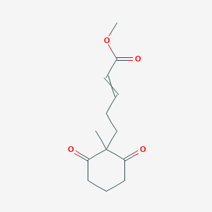molecular formula C13H18O4 B13974162 Methyl 5-(1-Methyl-2,6-dioxocyclohexyl)pent-2-enoate 