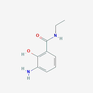 molecular formula C9H12N2O2 B1397417 3-amino-N-ethyl-2-hydroxybenzamide CAS No. 464913-55-1