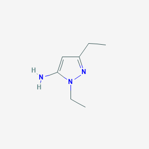 molecular formula C7H13N3 B13974198 1,3-Diethyl-1H-pyrazol-5-amine CAS No. 3524-47-8