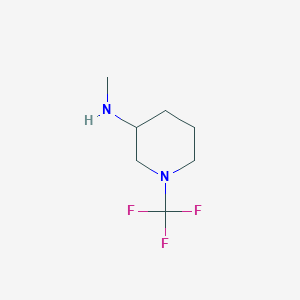 molecular formula C7H13F3N2 B13974293 N-methyl-1-(trifluoromethyl)piperidin-3-amine 