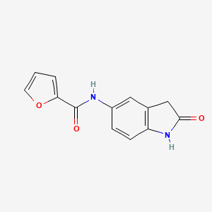 molecular formula C13H10N2O3 B13974295 N-(2-oxoindolin-5-yl)furan-2-carboxamide 