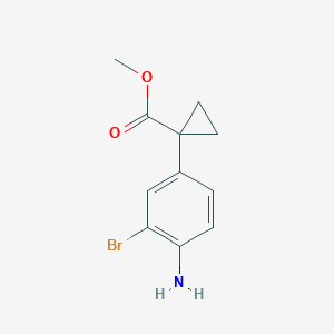 molecular formula C11H12BrNO2 B1397431 Methyl 1-(4-amino-3-bromophenyl)cyclopropanecarboxylate CAS No. 952664-55-0
