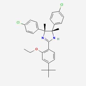 B1397434 (4R,5S)-2-(4-(tert-Butyl)-2-ethoxyphenyl)-4,5-bis(4-chlorophenyl)-4,5-dimethyl-4,5-dihydro-1H-imidazole CAS No. 939981-35-8
