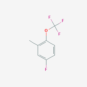 molecular formula C8H6F4O B1397437 4-Fluoro-2-methyl-1-(trifluoromethoxy)benzene CAS No. 1404193-56-1
