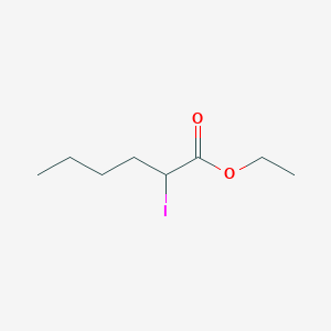 molecular formula C8H15IO2 B13974405 Ethyl 2-iodohexanoate CAS No. 33666-90-9