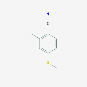 molecular formula C9H9NS B1397445 2-Methyl-4-(methylthio)benzonitrile CAS No. 1190948-25-4