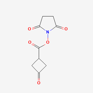 molecular formula C9H9NO5 B1397450 2,5-Dioxopyrrolidin-1-yl 3-oxocyclobutanecarboxylate CAS No. 939412-81-4