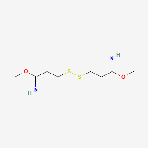 molecular formula C8H16N2O2S2 B13974505 Dimethyl dithiobispropionimidate CAS No. 59012-54-3