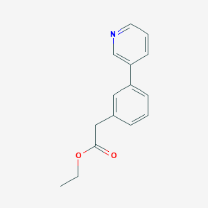 molecular formula C15H15NO2 B139748 Ethyl(3-pyridin-3-YL-phenyl)-acetate CAS No. 134163-87-4